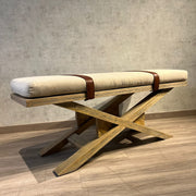 Banqueta cruceta madera