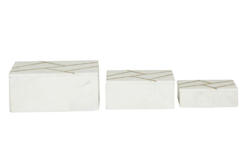 Caja marmol Blanca21L