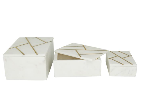 Caja marmol Blanca21L
