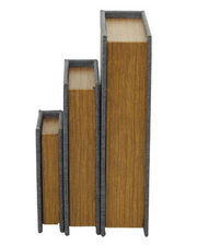 Set Libros Tela Gris