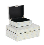 Caja Nácar White L