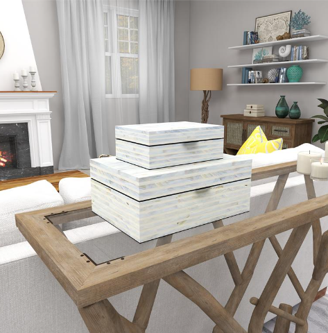 Caja Nácar White S