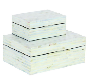 Caja Nácar White S