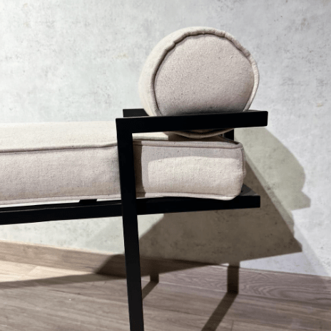 Banqueta Antonieta negro 150x40cm