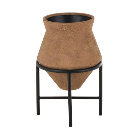 Vasija Barcelona Canela Base Baja