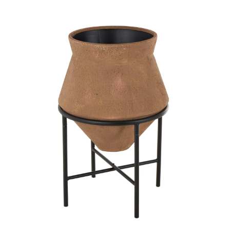 Vasija Barcelona Canela Base Alta