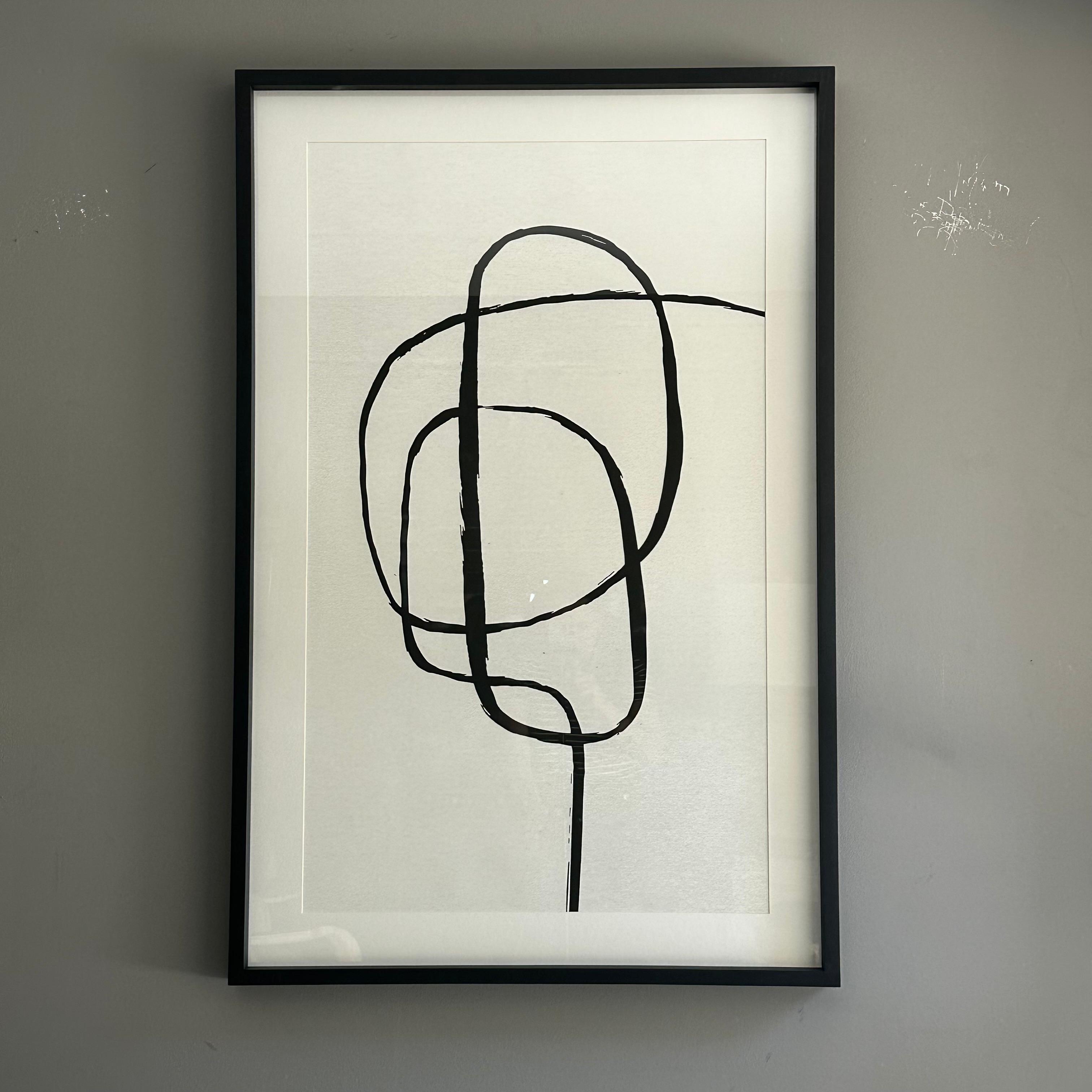 Cuadro abstracto line