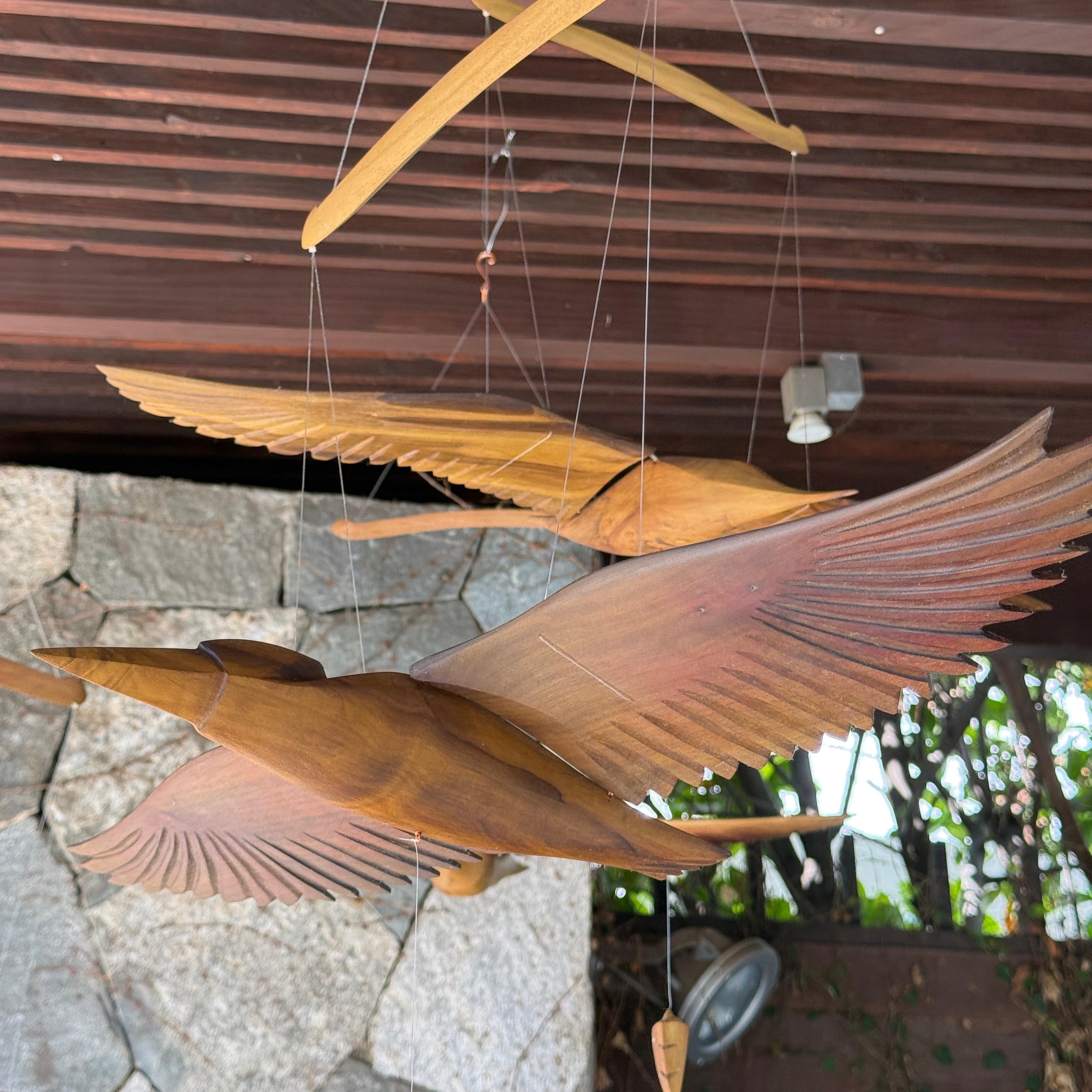 Pájaro tallado Martín Pescador