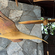 Pájaro tallado Bandurria
