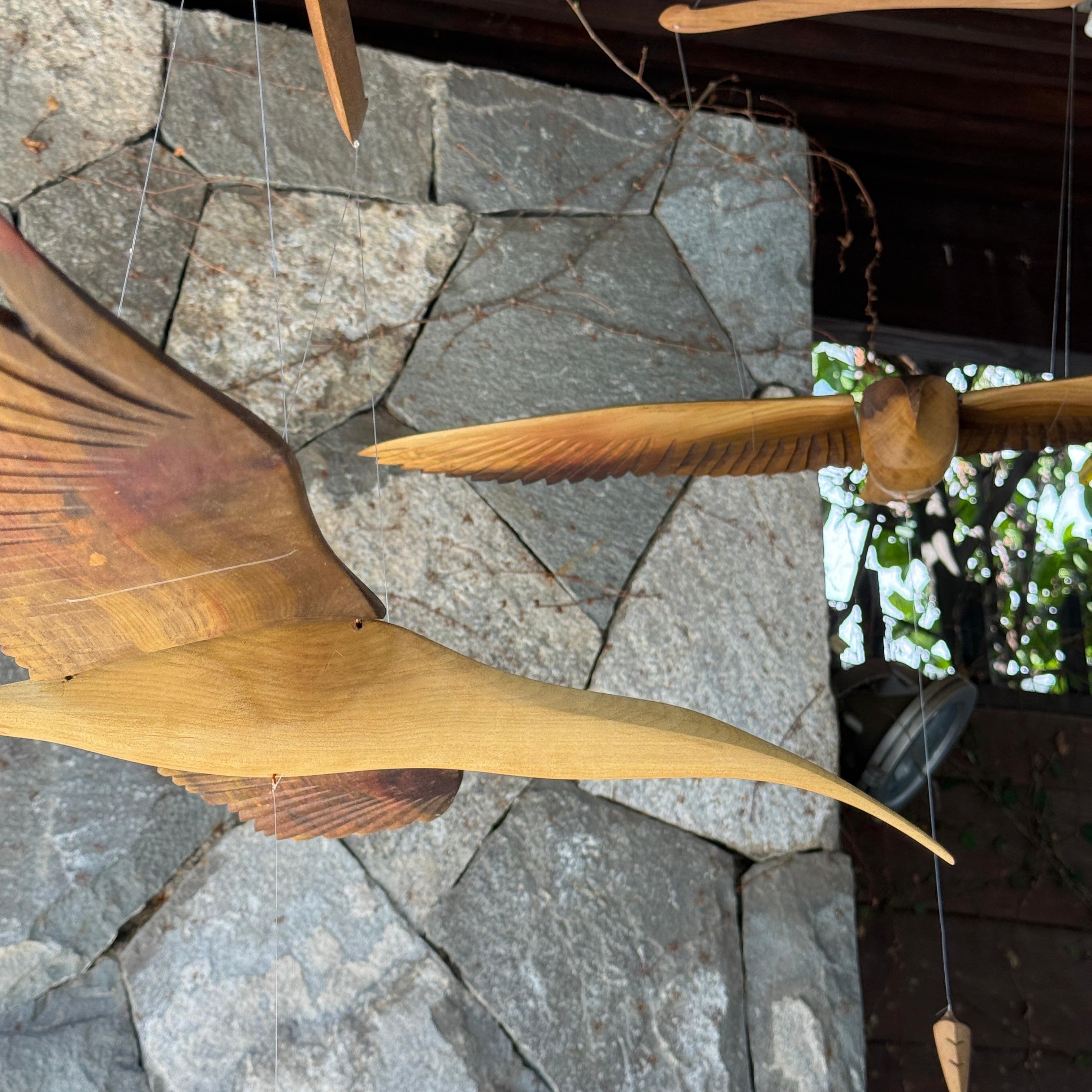 Pájaro tallado Bandurria