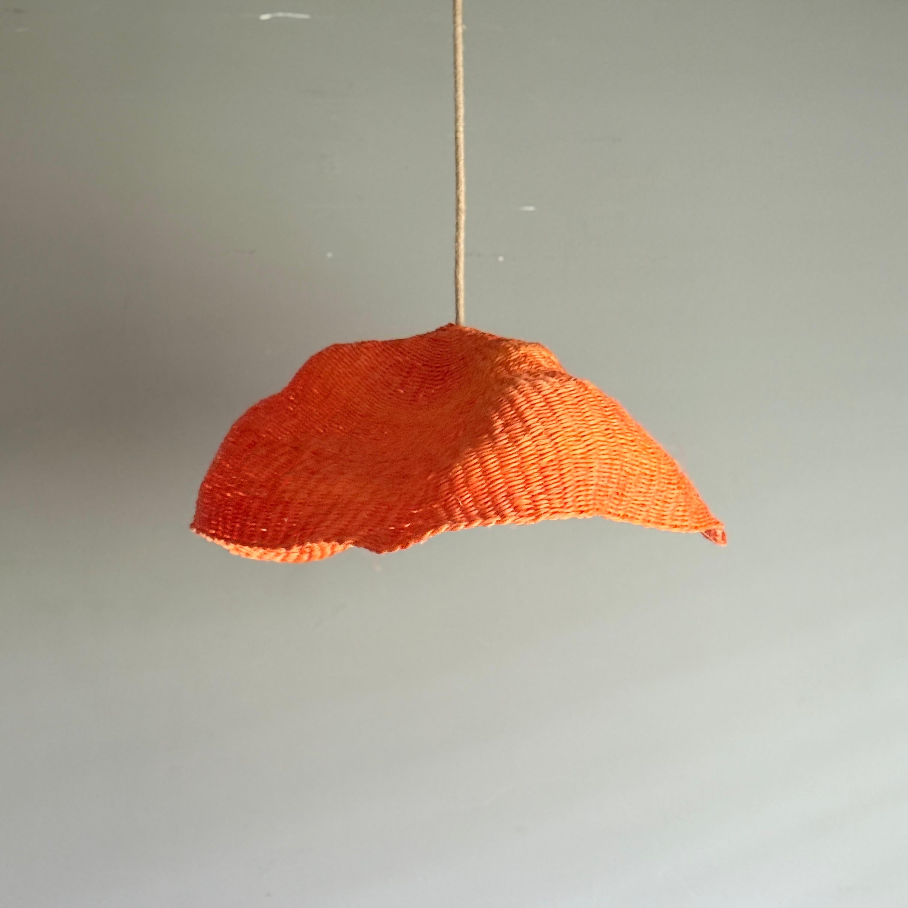 Lampara corteza naranja