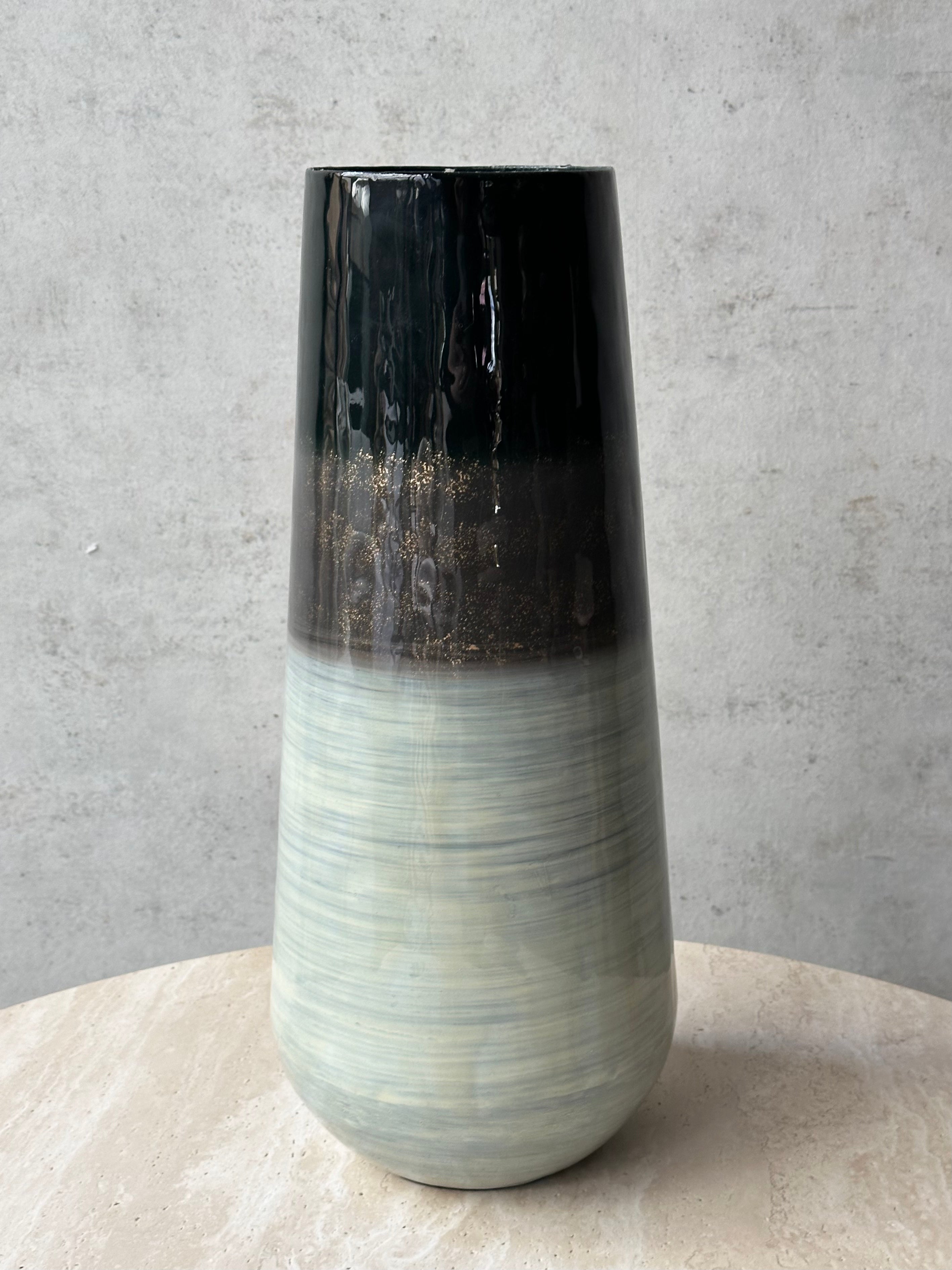 Vasija Vidrio Elegant Blue