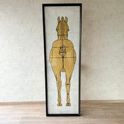Cuadro Caballos 200x65cm