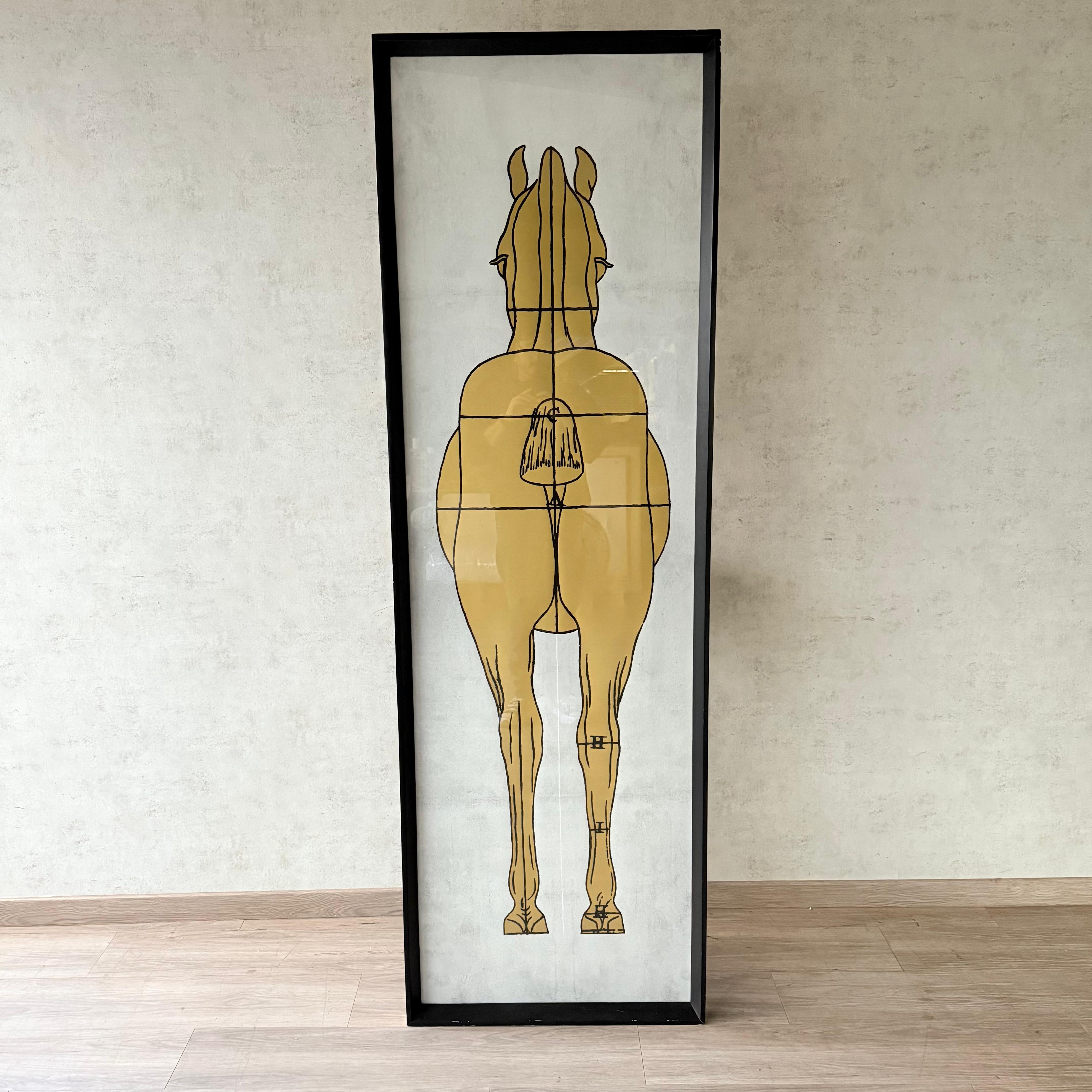 Cuadro Caballos 200x65cm