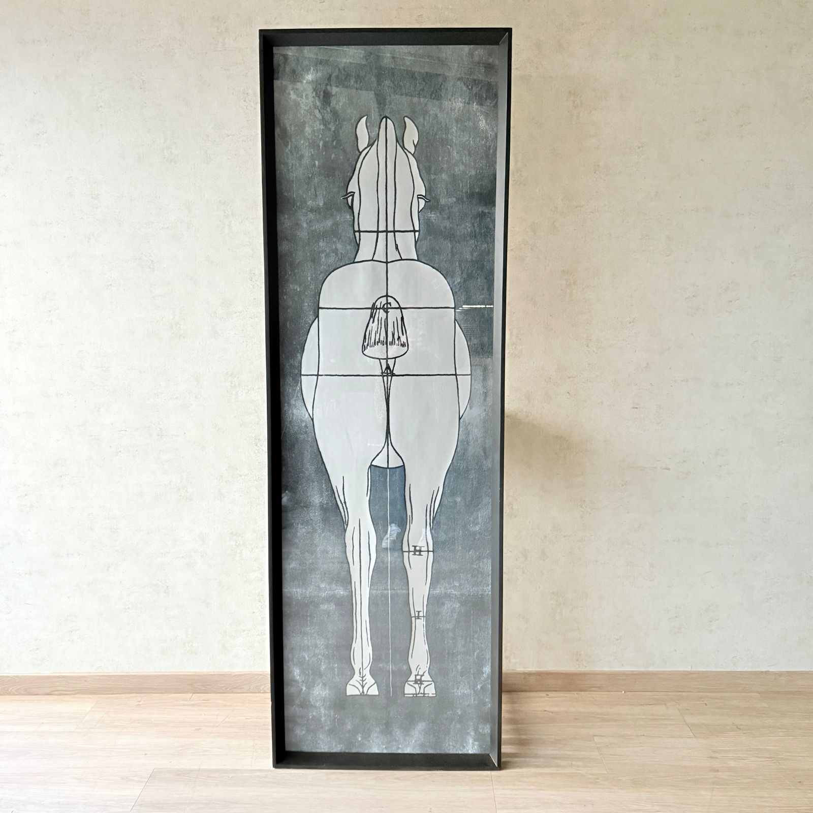 Cuadro Caballos 200x65cm