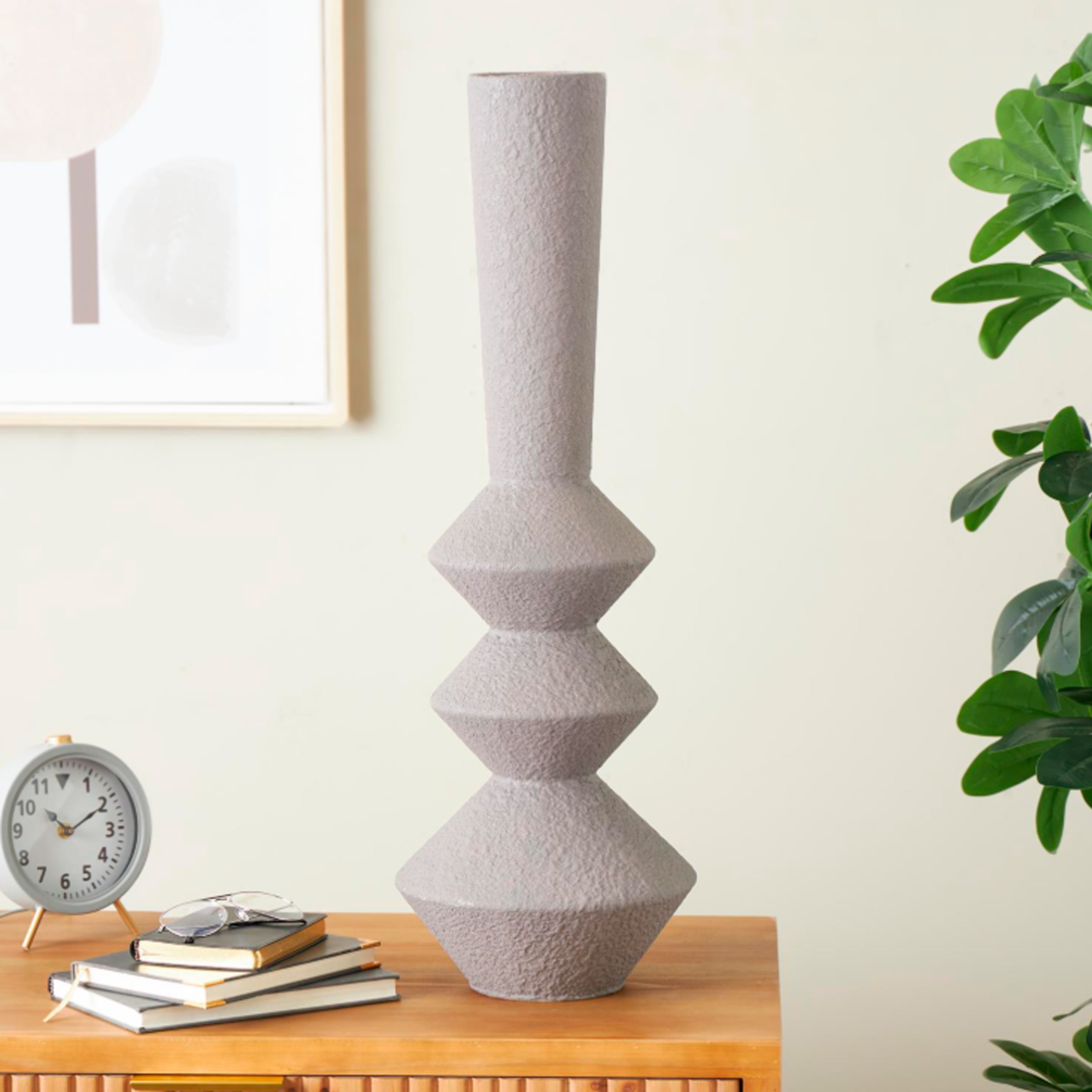 Vasija Alicante Pliegue Gris